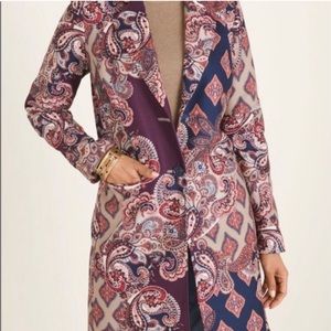 Long Paisley Jacket NWOT